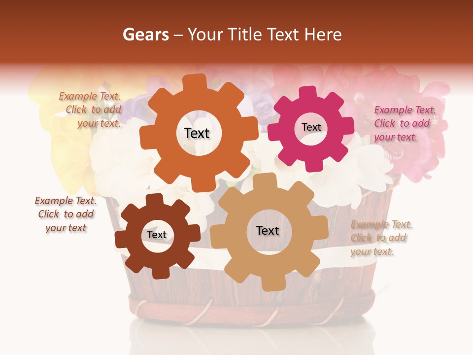 Horticulture Spring White PowerPoint Template