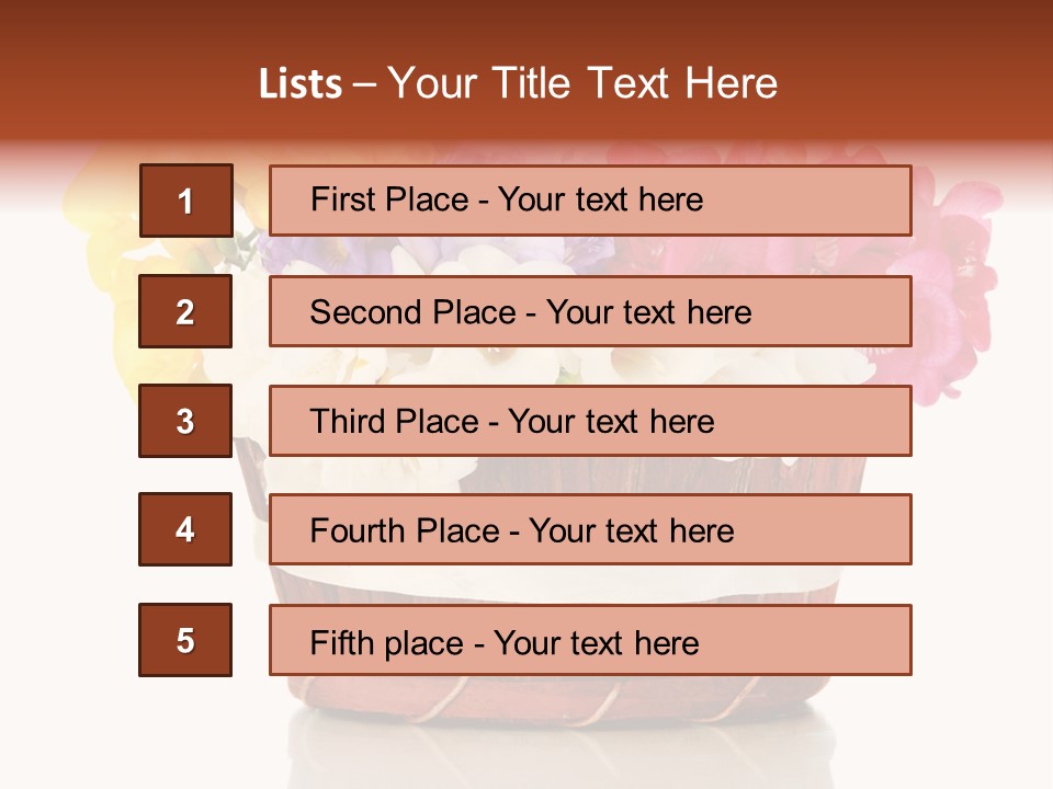 Horticulture Spring White PowerPoint Template