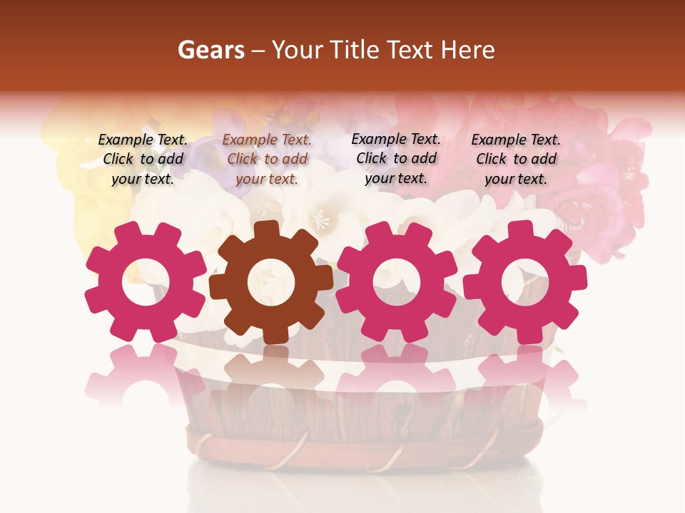 Horticulture Spring White PowerPoint Template