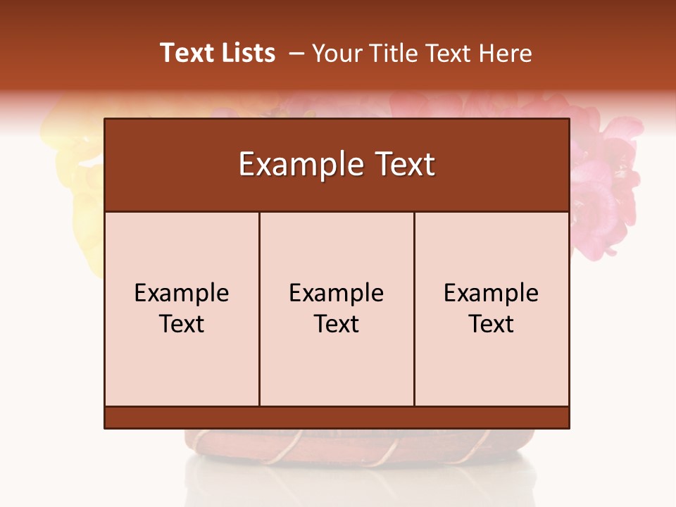 Horticulture Spring White PowerPoint Template