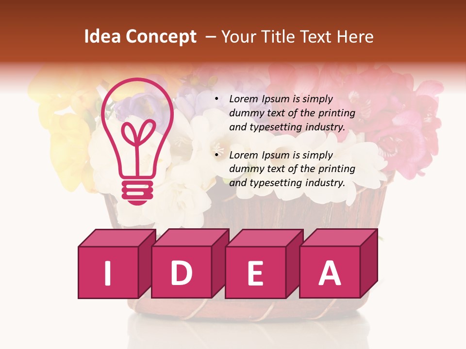 Horticulture Spring White PowerPoint Template