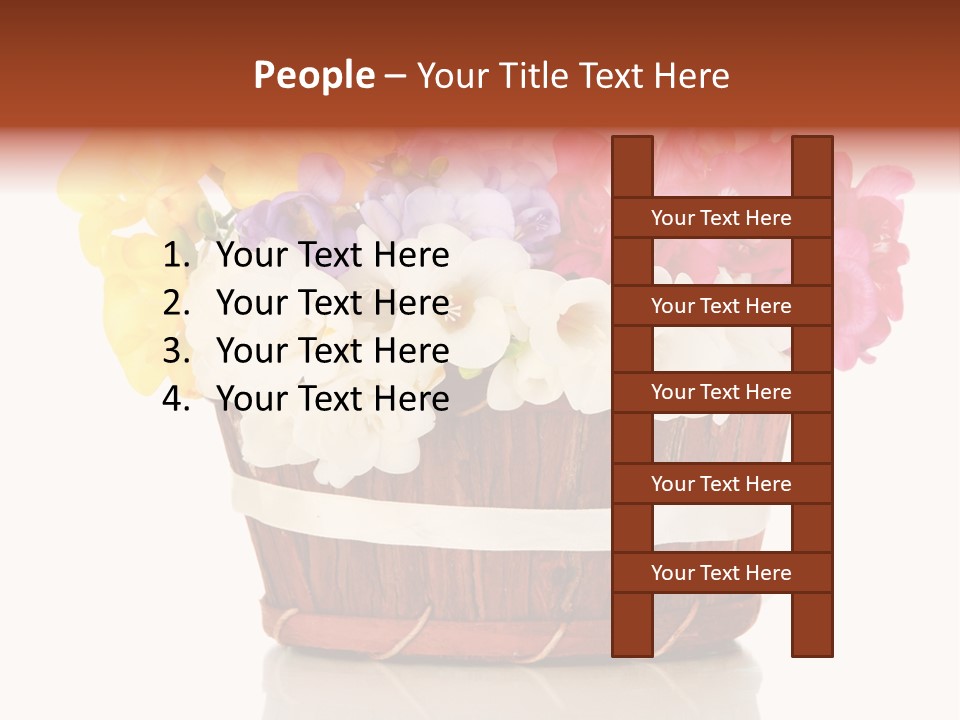 Horticulture Spring White PowerPoint Template