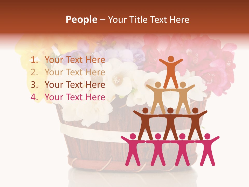 Horticulture Spring White PowerPoint Template