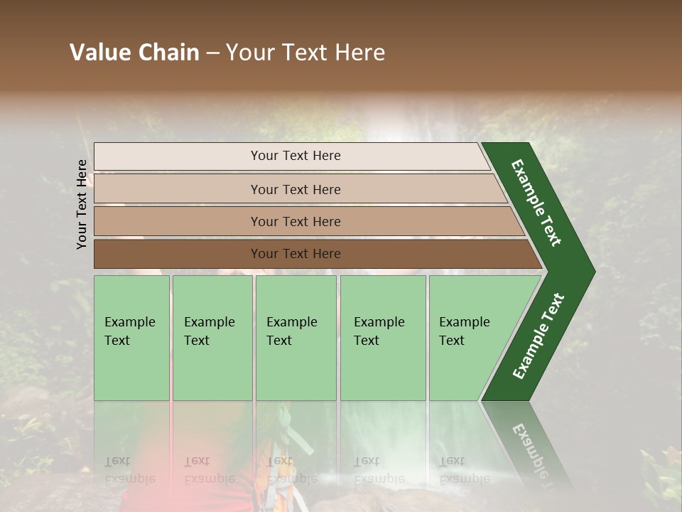 Woman Usa Backpacking PowerPoint Template