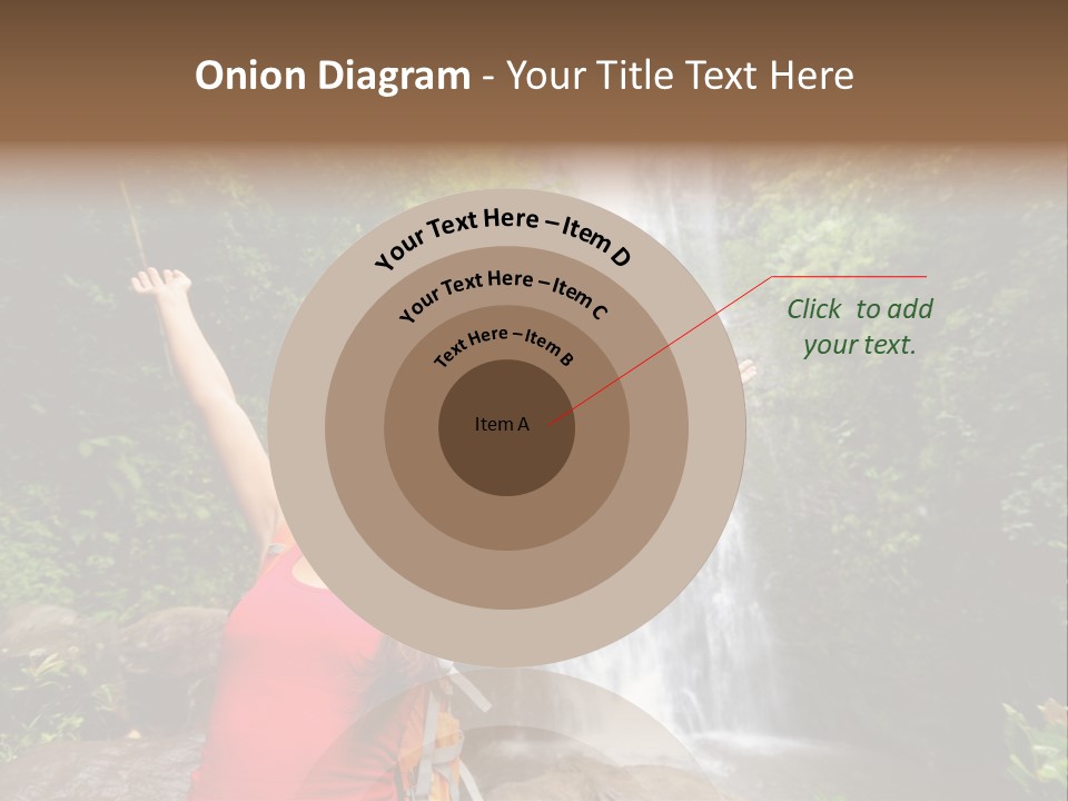 Woman Usa Backpacking PowerPoint Template