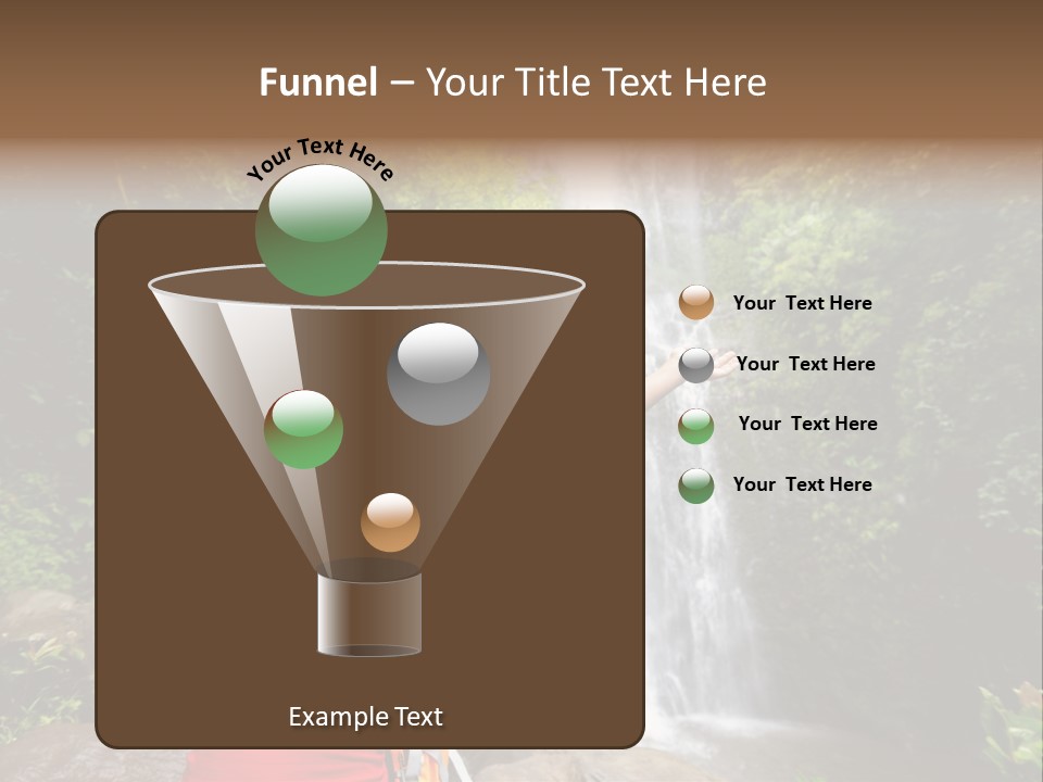 Woman Usa Backpacking PowerPoint Template