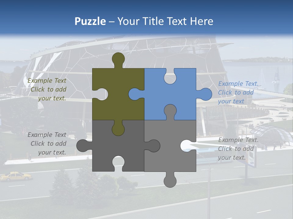 Organic D Model Structure PowerPoint Template