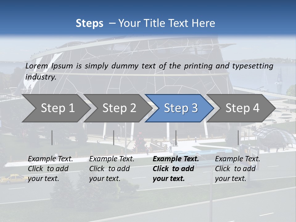Organic D Model Structure PowerPoint Template