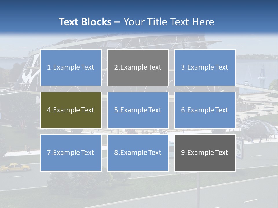 Organic D Model Structure PowerPoint Template