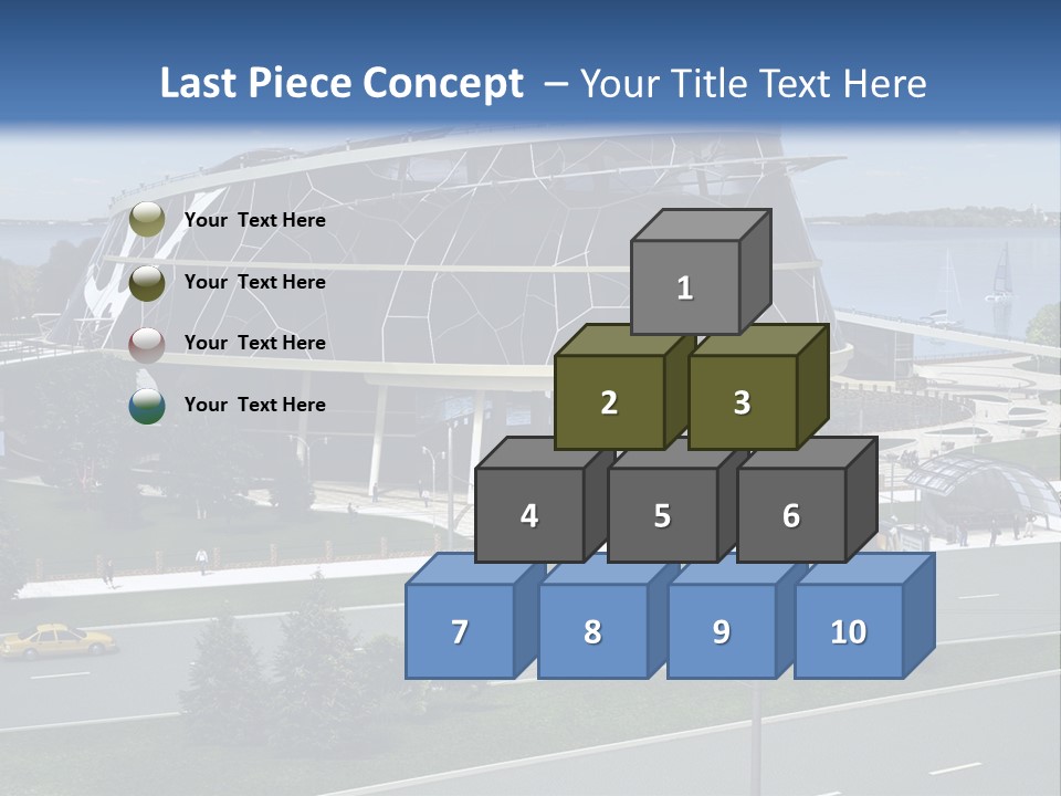 Organic D Model Structure PowerPoint Template