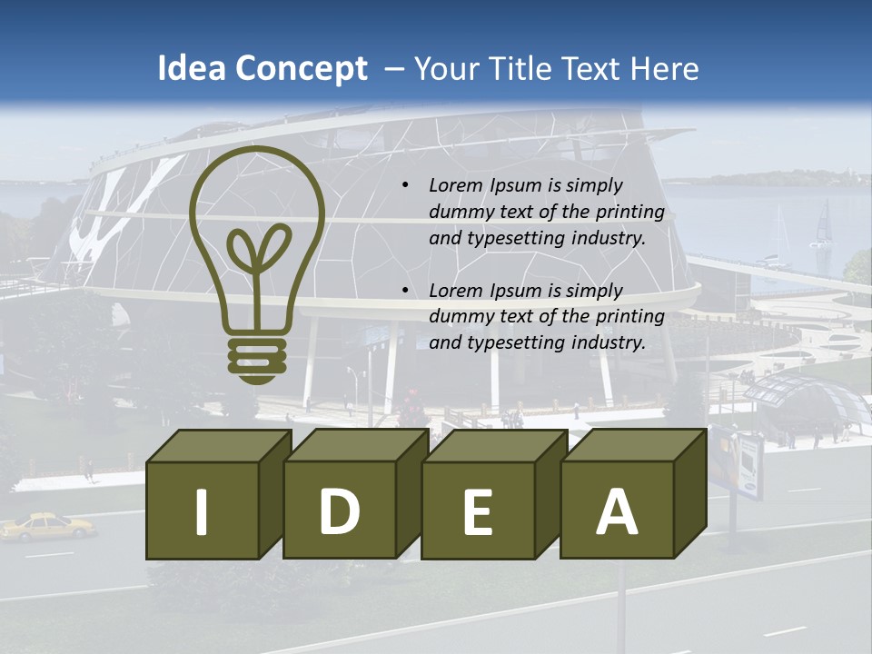 Organic D Model Structure PowerPoint Template