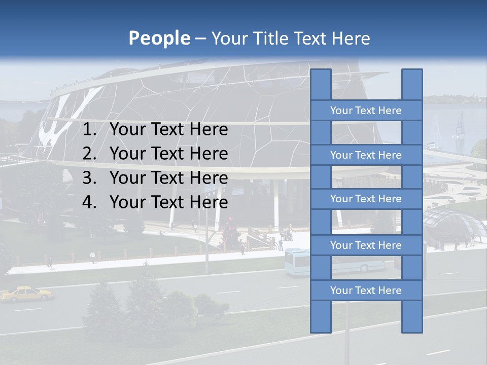 Organic D Model Structure PowerPoint Template