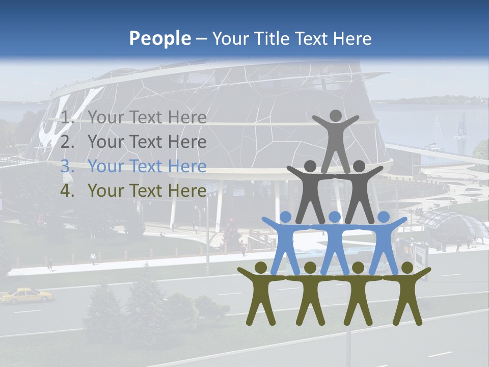 Organic D Model Structure PowerPoint Template