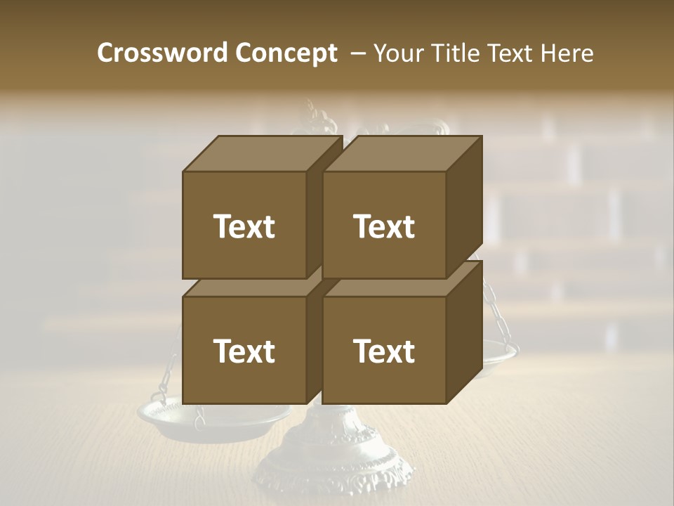Balance Criminal Symbol PowerPoint Template