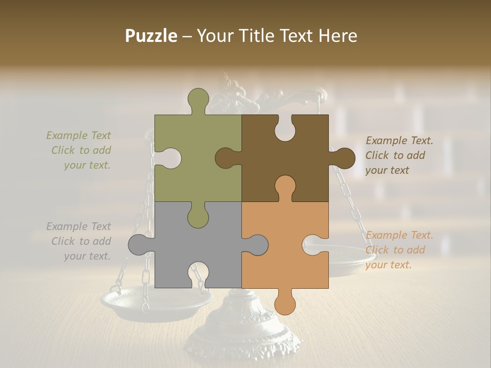 Balance Criminal Symbol PowerPoint Template