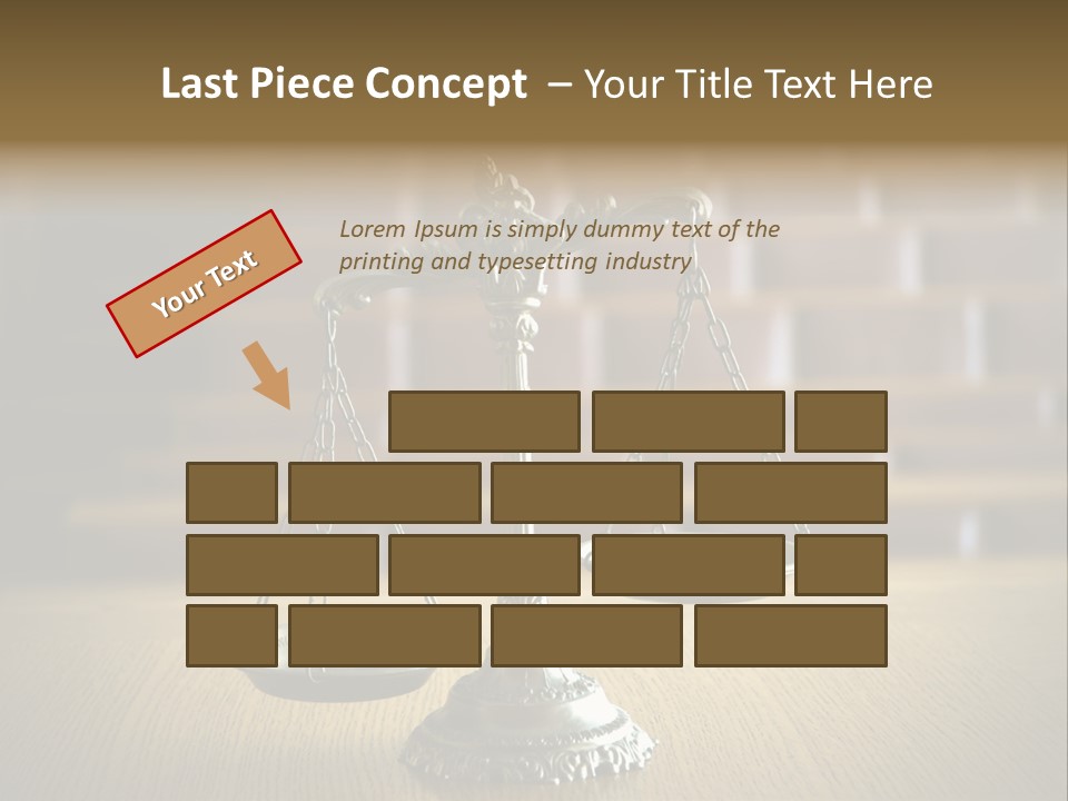 Balance Criminal Symbol PowerPoint Template