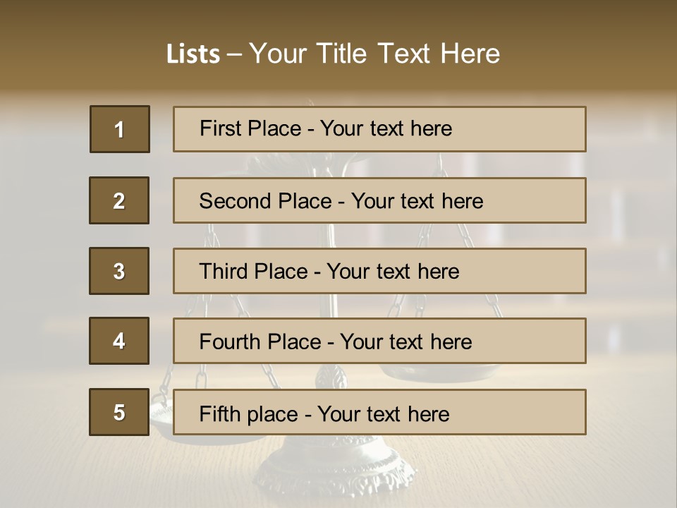 Balance Criminal Symbol PowerPoint Template