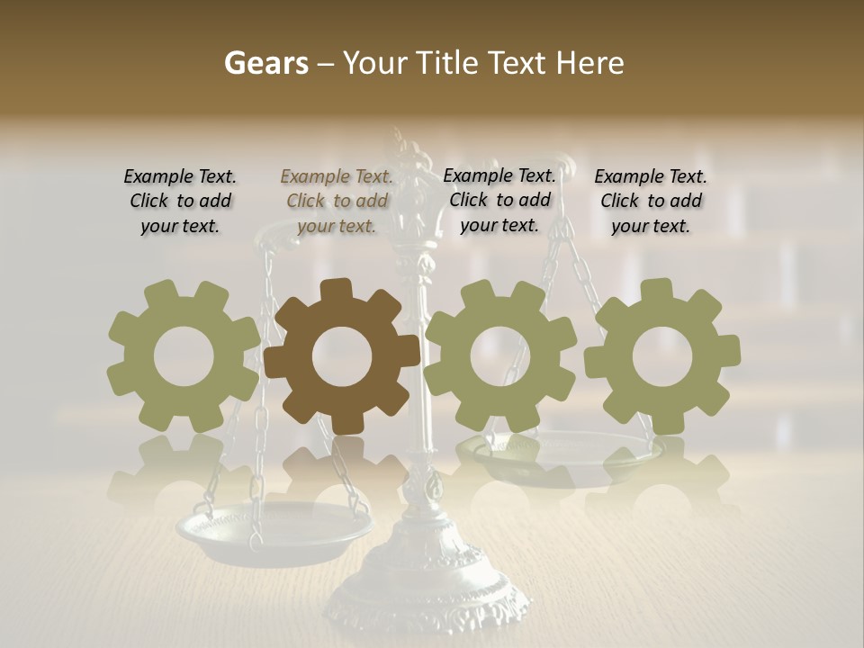 Balance Criminal Symbol PowerPoint Template