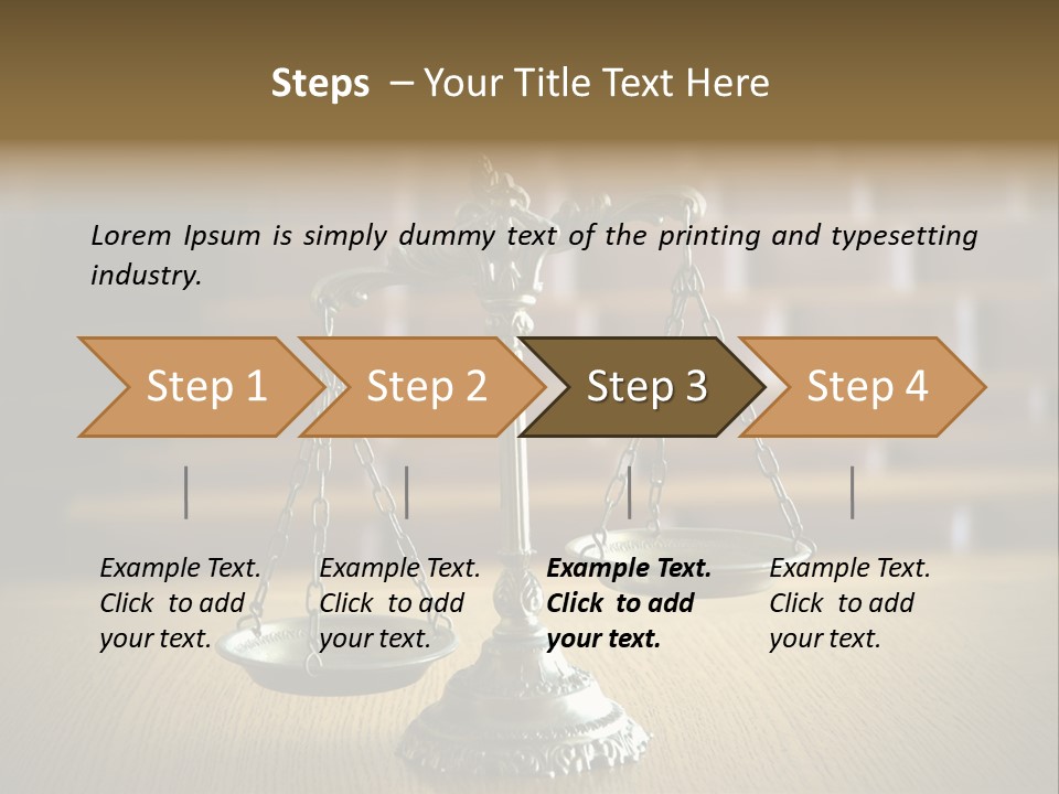 Balance Criminal Symbol PowerPoint Template