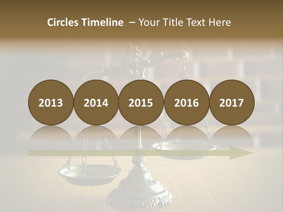 Balance Criminal Symbol PowerPoint Template