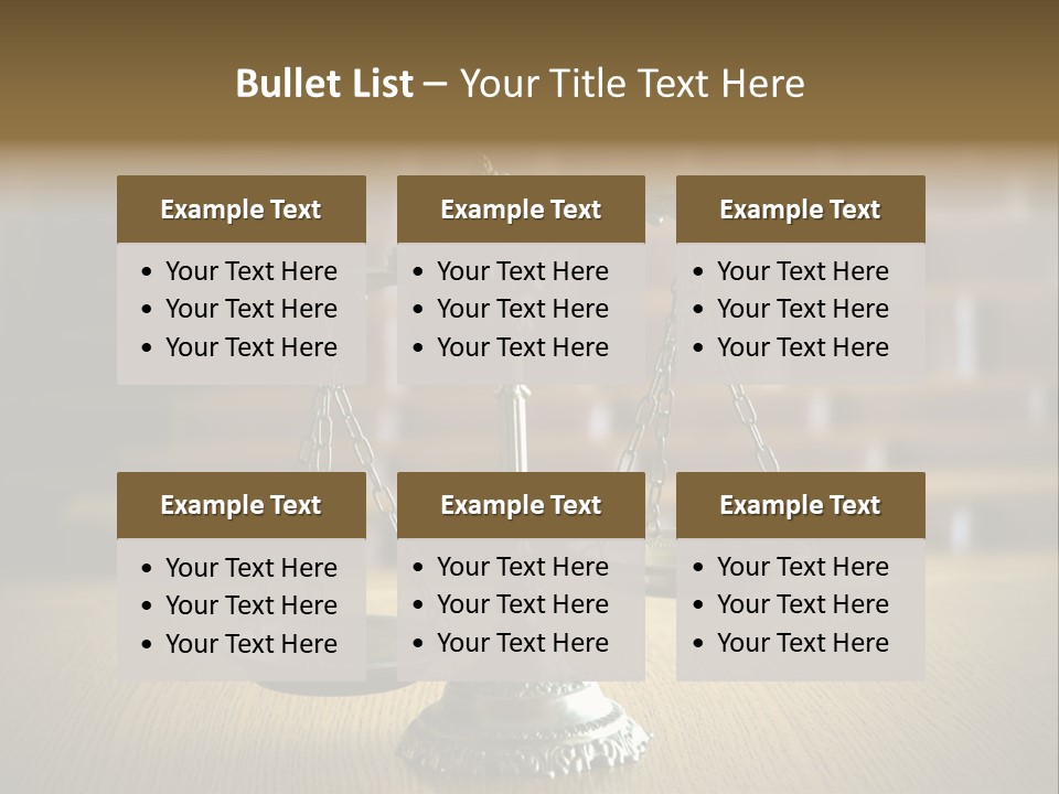 Balance Criminal Symbol PowerPoint Template