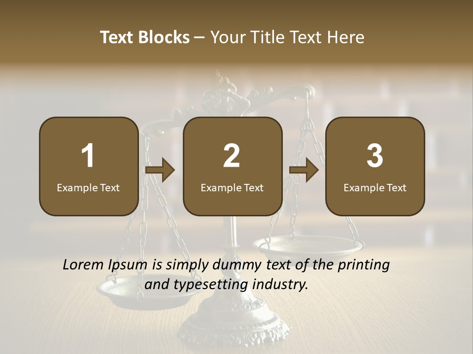 Balance Criminal Symbol PowerPoint Template
