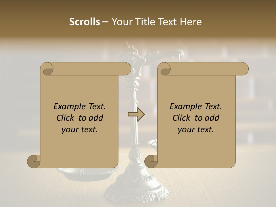 Balance Criminal Symbol PowerPoint Template