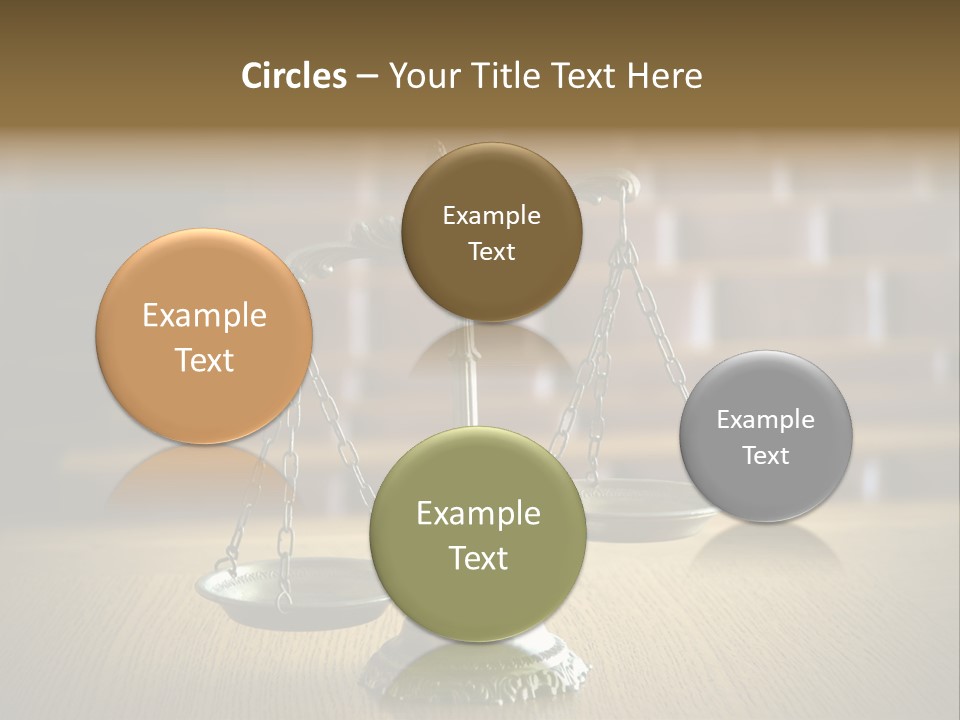 Balance Criminal Symbol PowerPoint Template