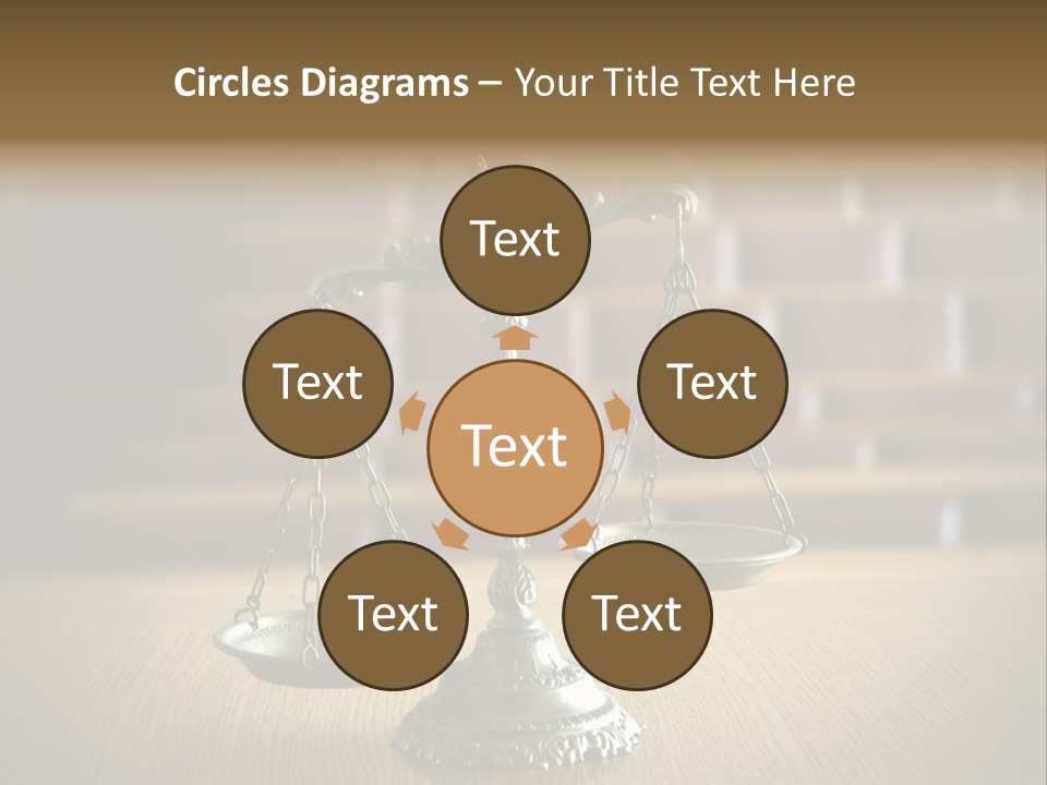 Balance Criminal Symbol PowerPoint Template