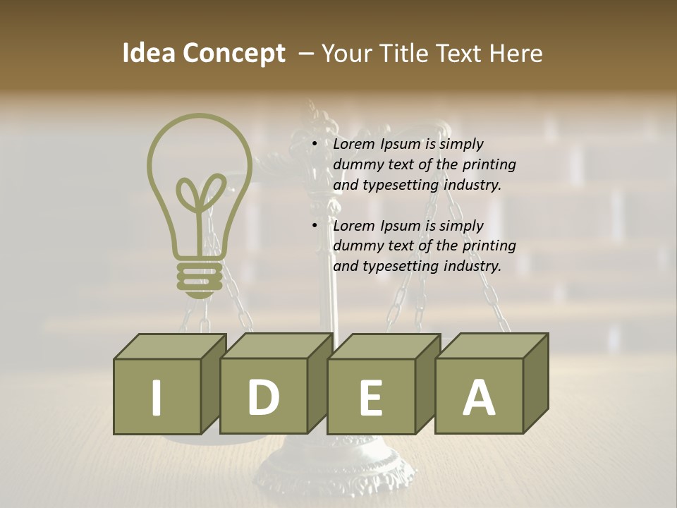 Balance Criminal Symbol PowerPoint Template