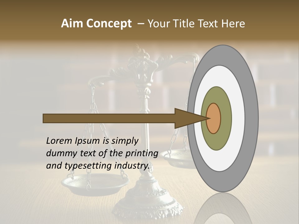 Balance Criminal Symbol PowerPoint Template