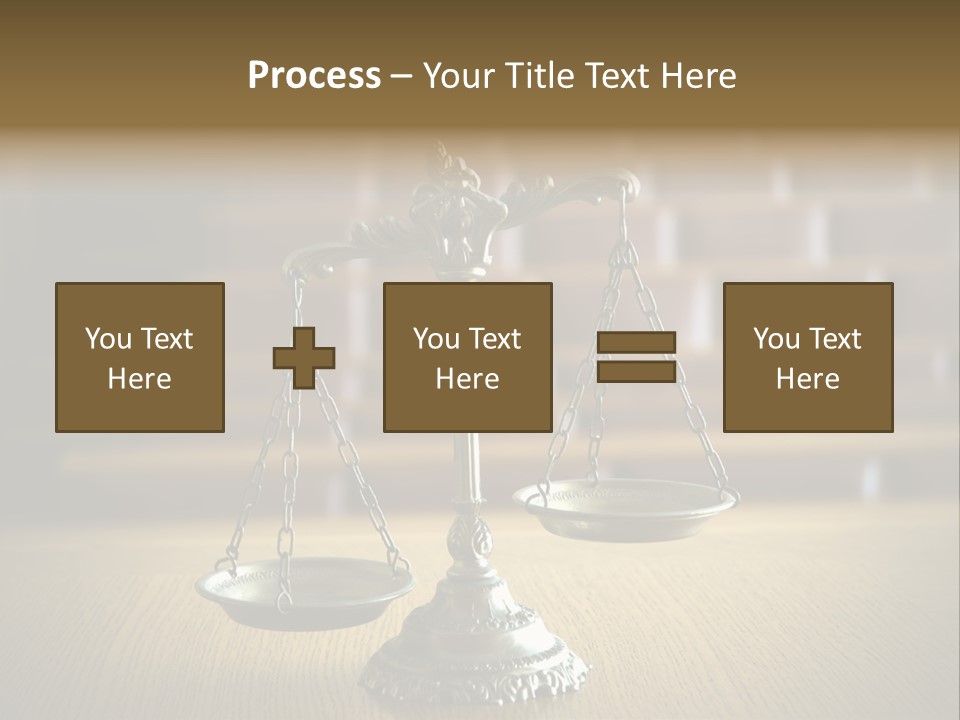 Balance Criminal Symbol PowerPoint Template