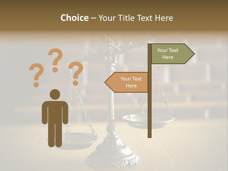 Balance Criminal Symbol PowerPoint Template