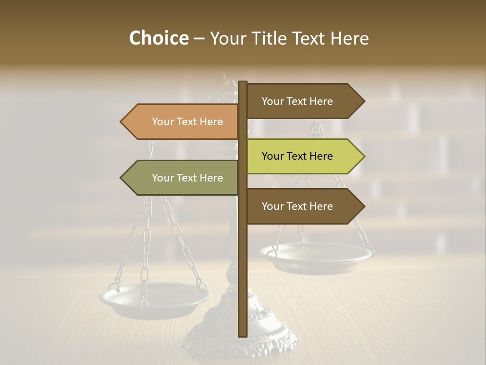 Balance Criminal Symbol PowerPoint Template