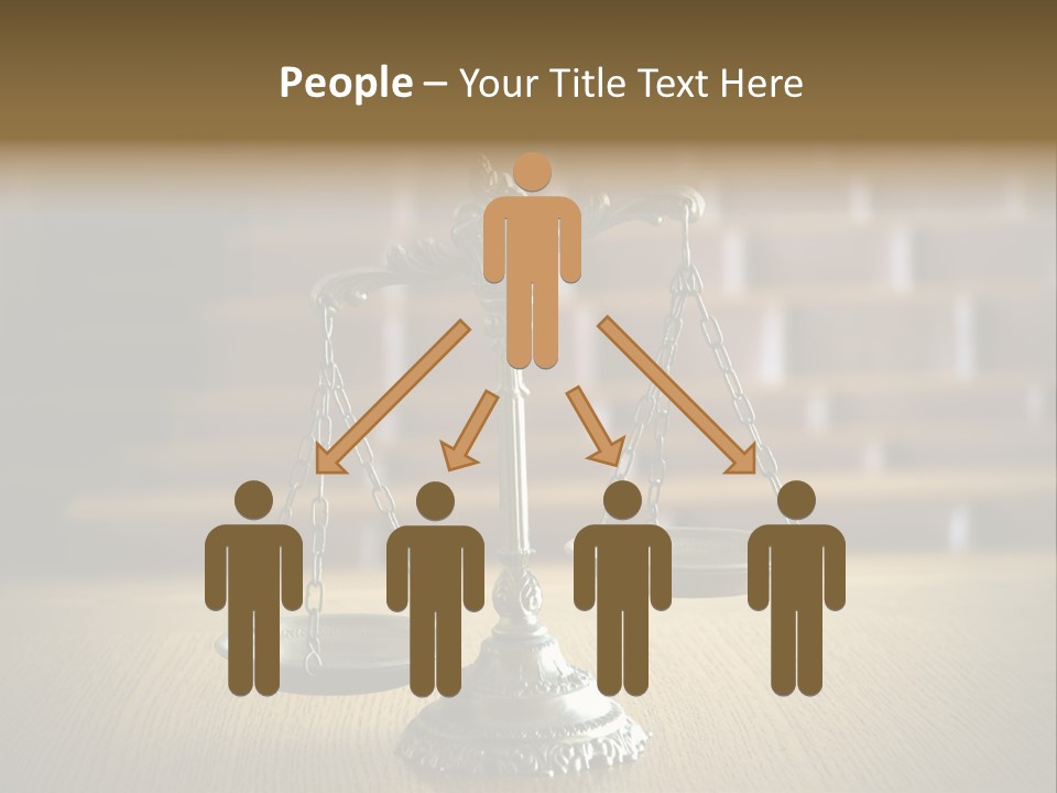 Balance Criminal Symbol PowerPoint Template