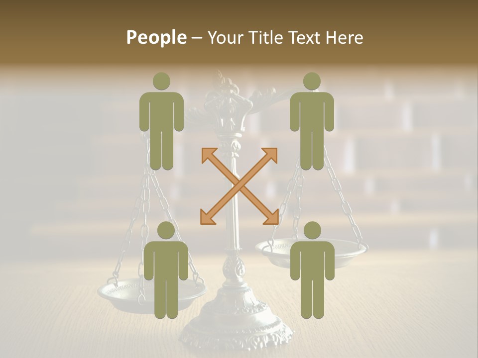 Balance Criminal Symbol PowerPoint Template
