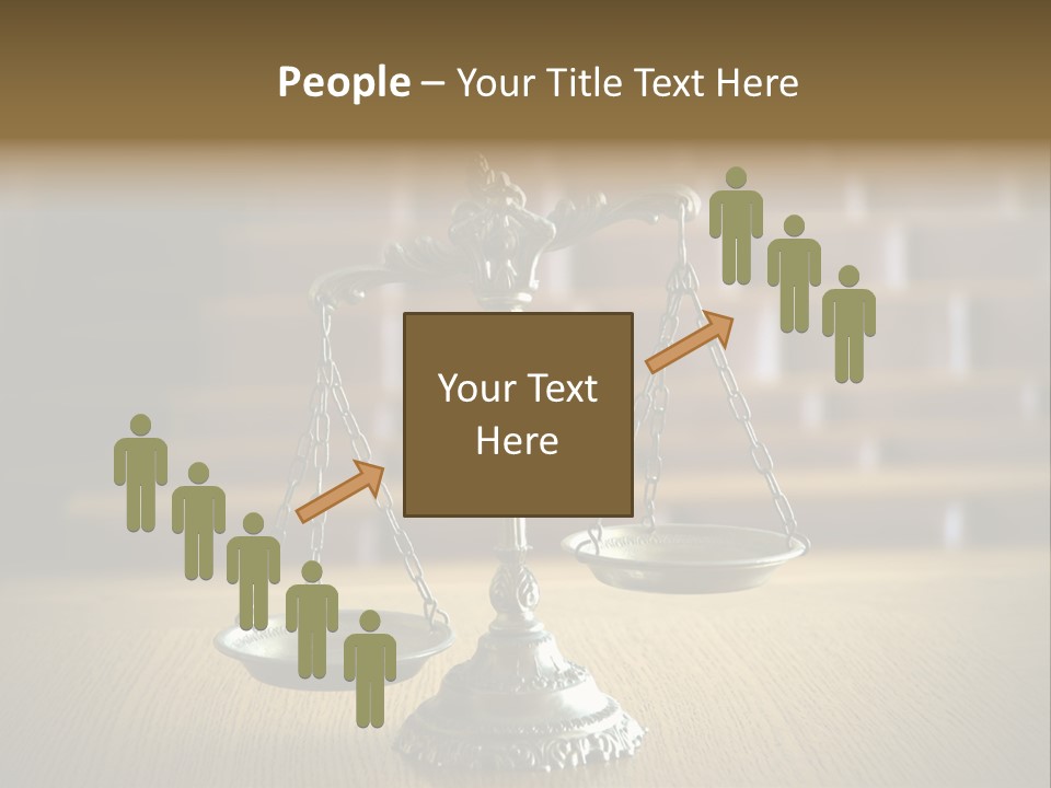 Balance Criminal Symbol PowerPoint Template