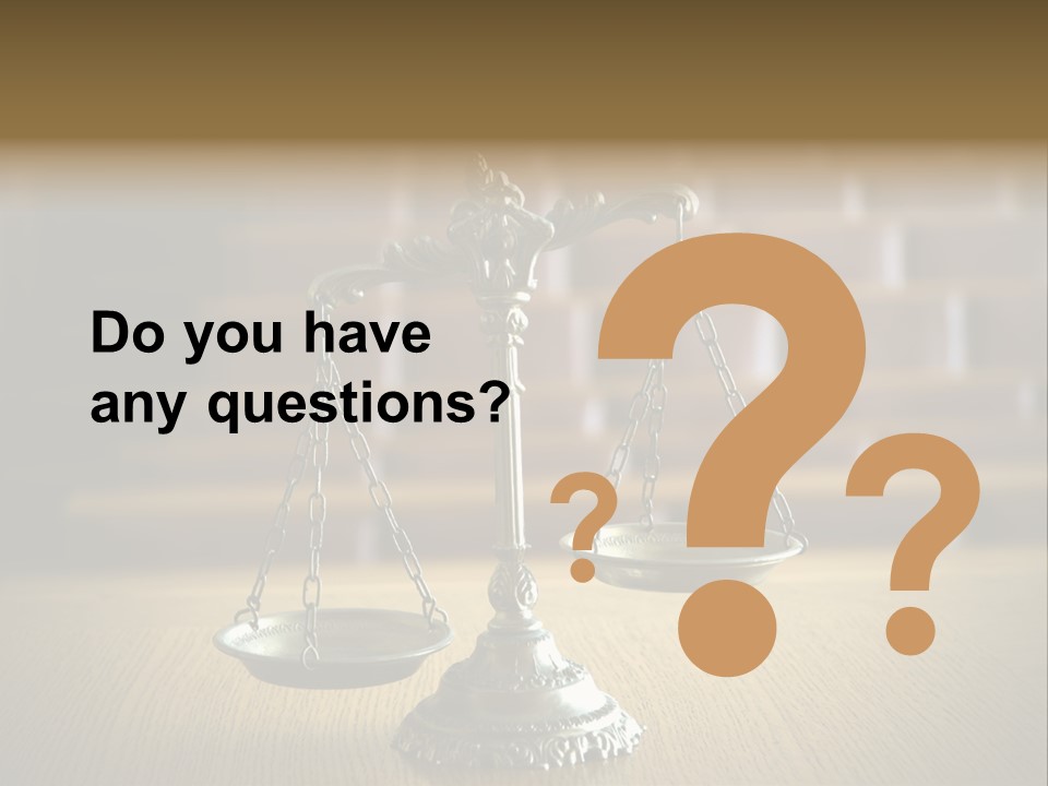 Balance Criminal Symbol PowerPoint Template