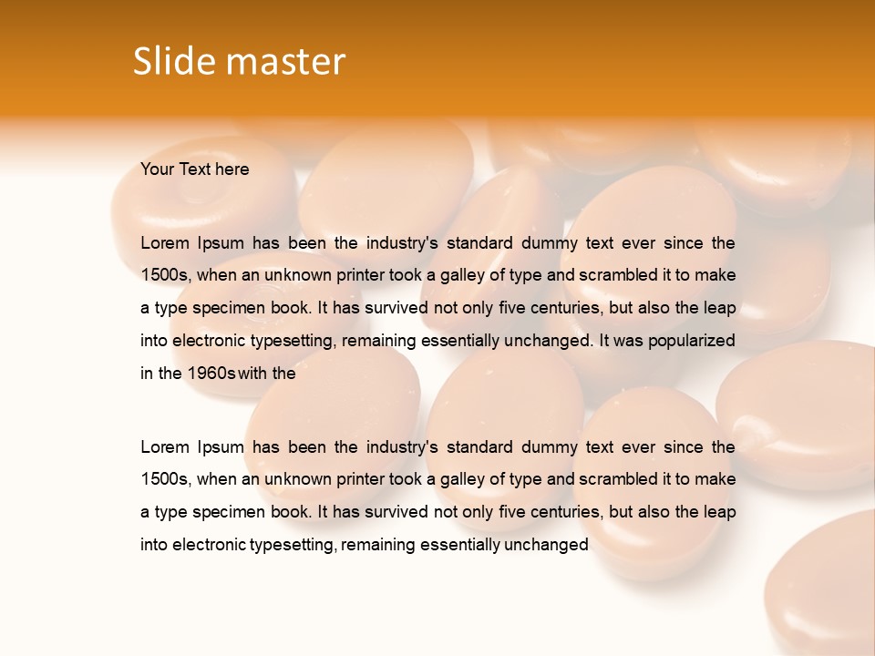 Confectionery Macro Junk PowerPoint Template