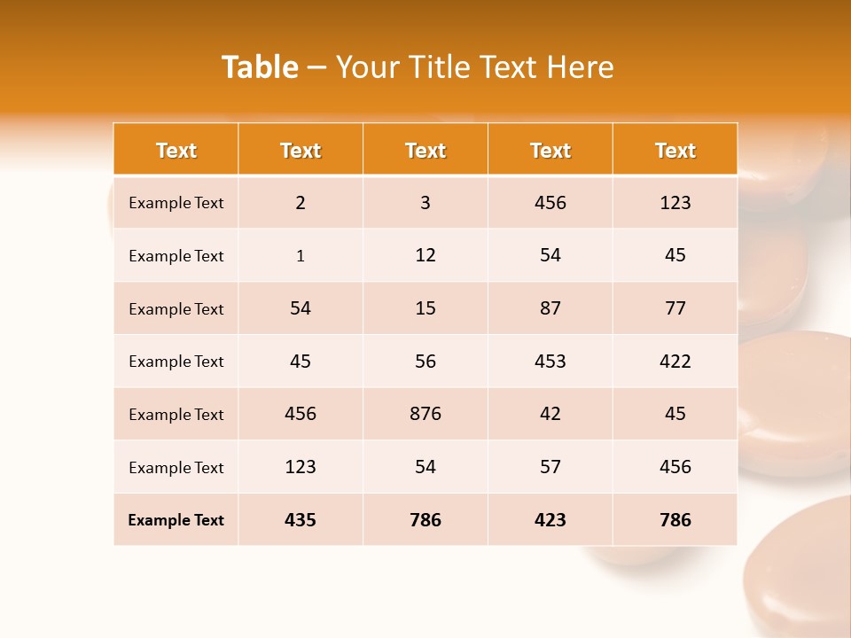 Confectionery Macro Junk PowerPoint Template