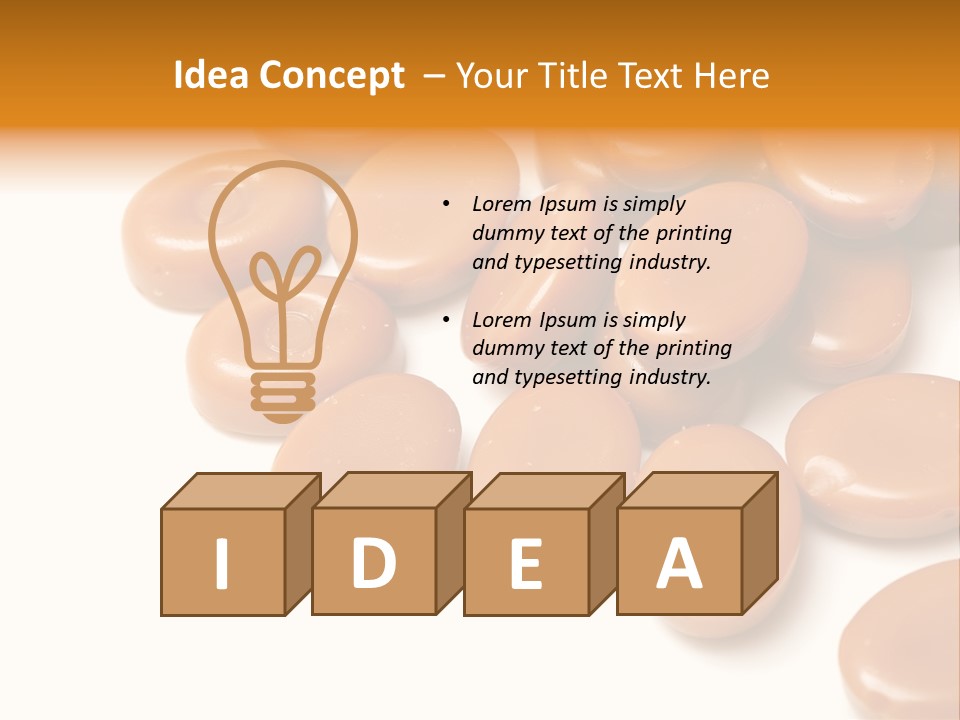 Confectionery Macro Junk PowerPoint Template