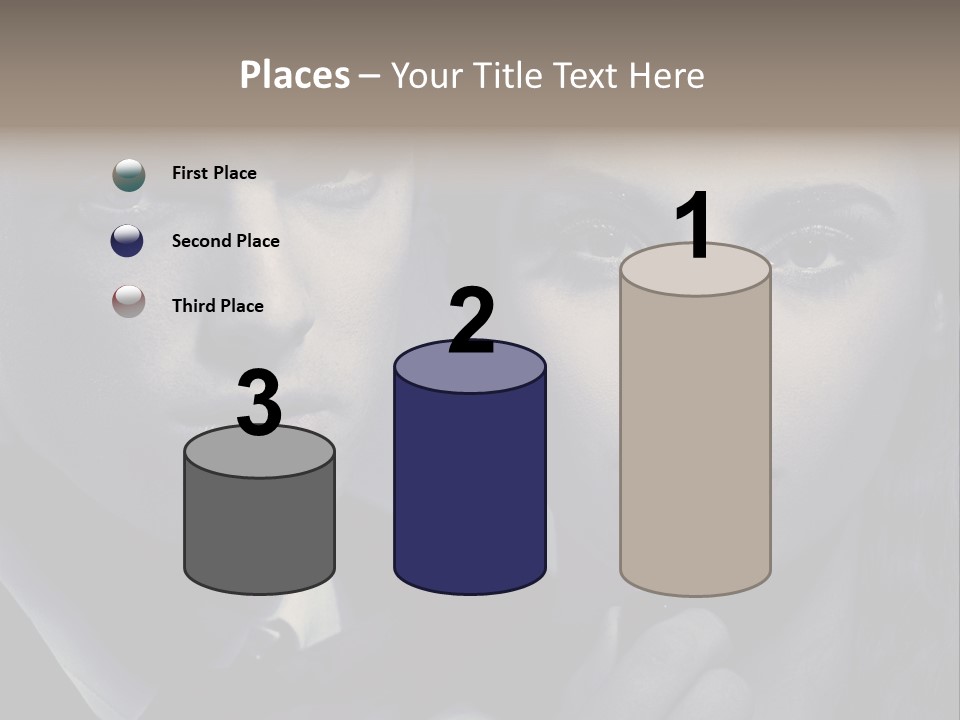 Feeling Lady Make Up PowerPoint Template