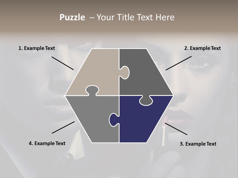 Feeling Lady Make Up PowerPoint Template