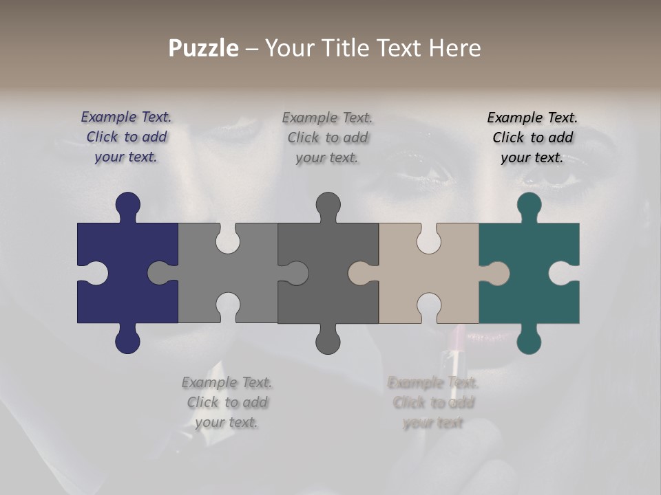 Feeling Lady Make Up PowerPoint Template