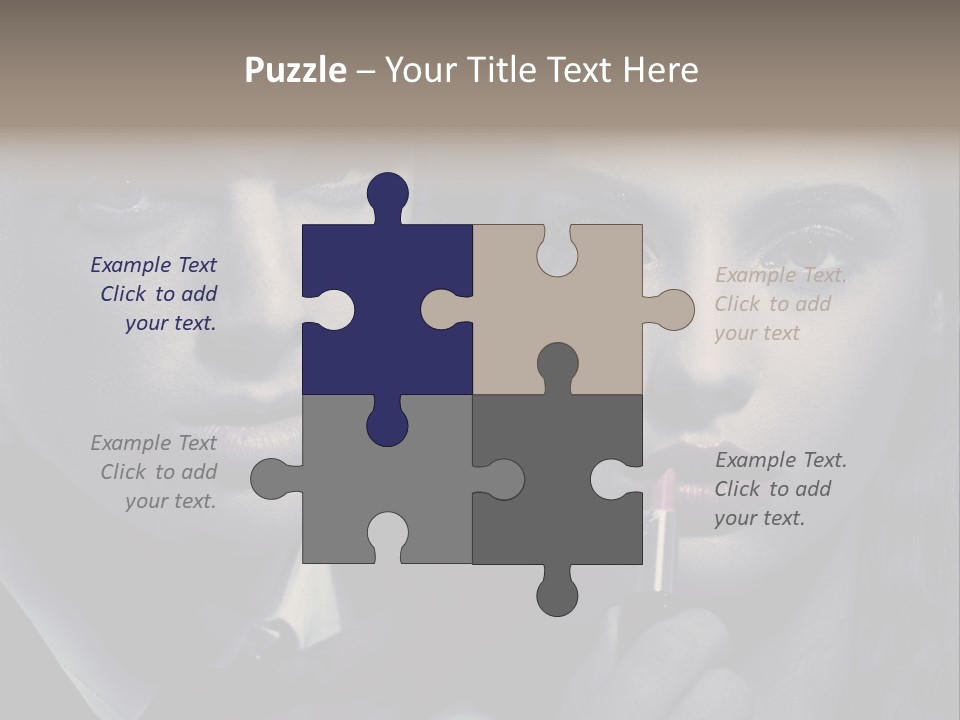 Feeling Lady Make Up PowerPoint Template