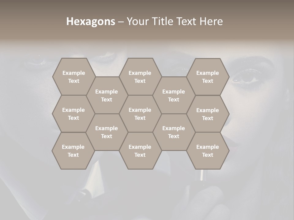 Feeling Lady Make Up PowerPoint Template