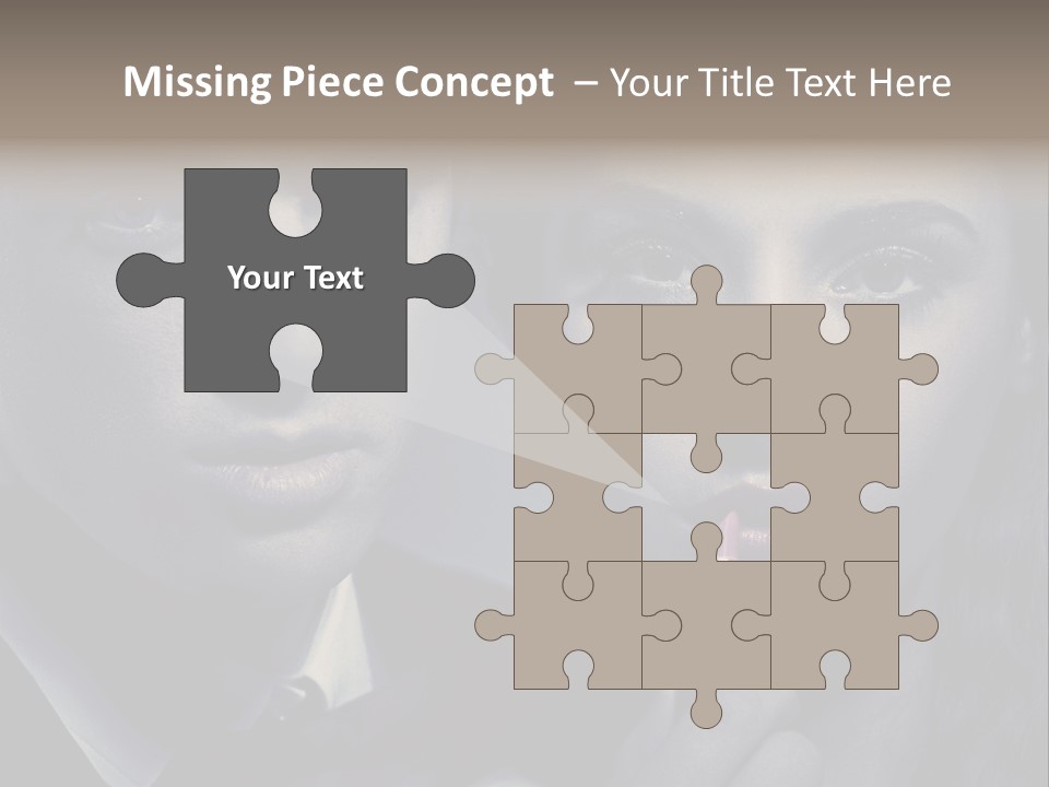 Feeling Lady Make Up PowerPoint Template