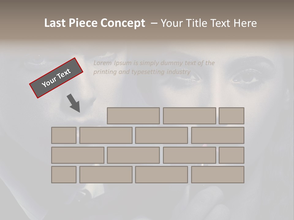 Feeling Lady Make Up PowerPoint Template