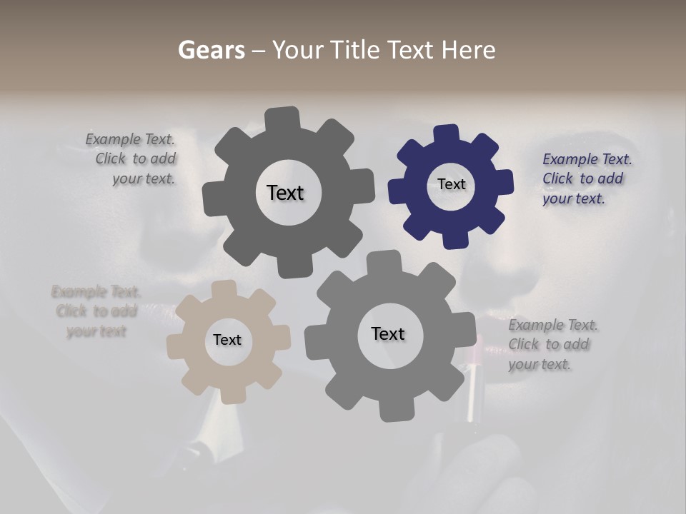 Feeling Lady Make Up PowerPoint Template