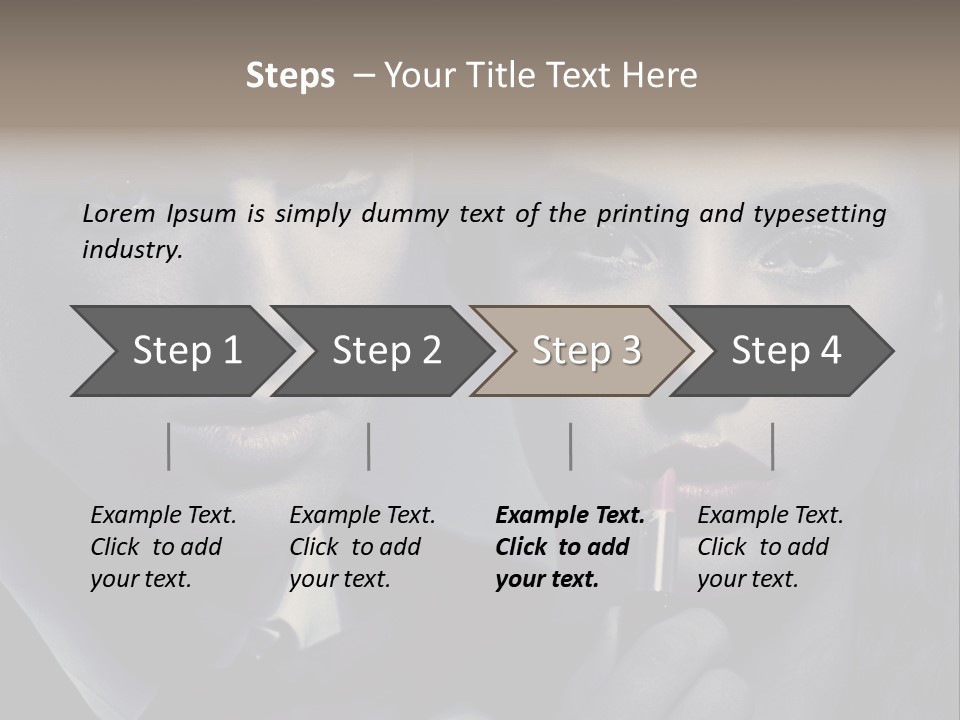 Feeling Lady Make Up PowerPoint Template
